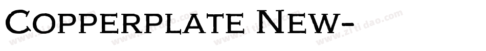 Copperplate New字体转换